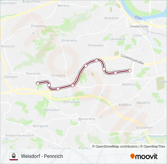 7 Light Rail Line Map