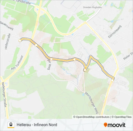 8 (ALITA) Light Rail Line Map