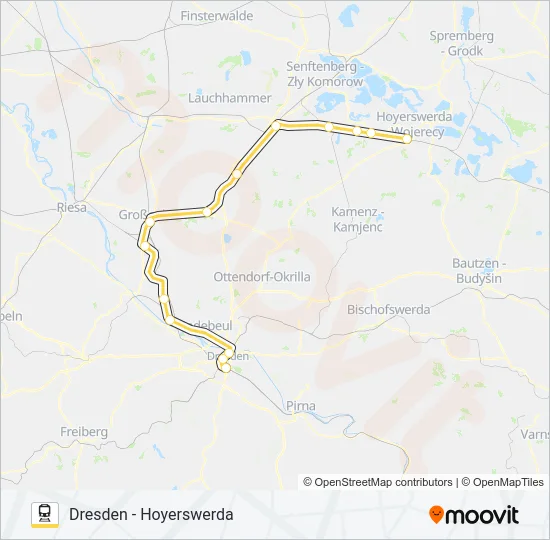 RE15 Train Line Map