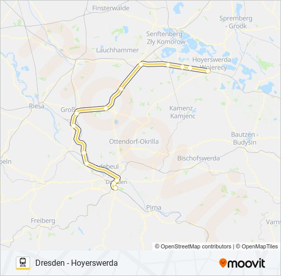 RE15 train Line Map