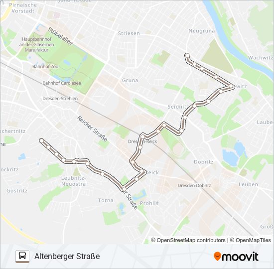 87 bus Line Map