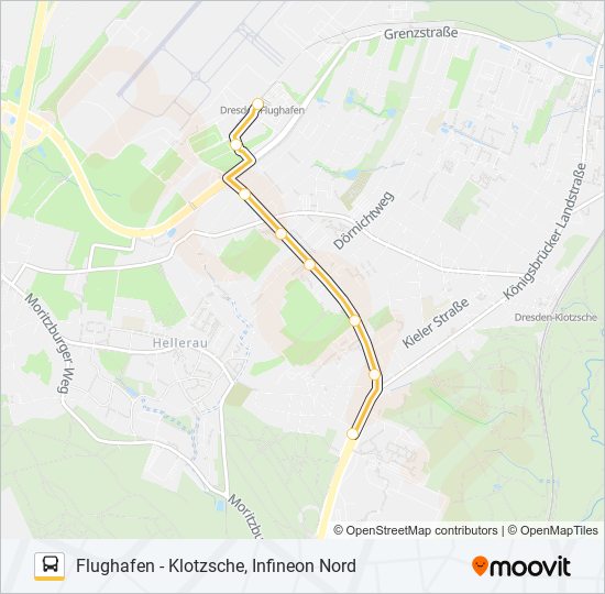 77 alita Route: Schedules, Stops & Maps - Klotzsche, Infineon Nord (Updated)