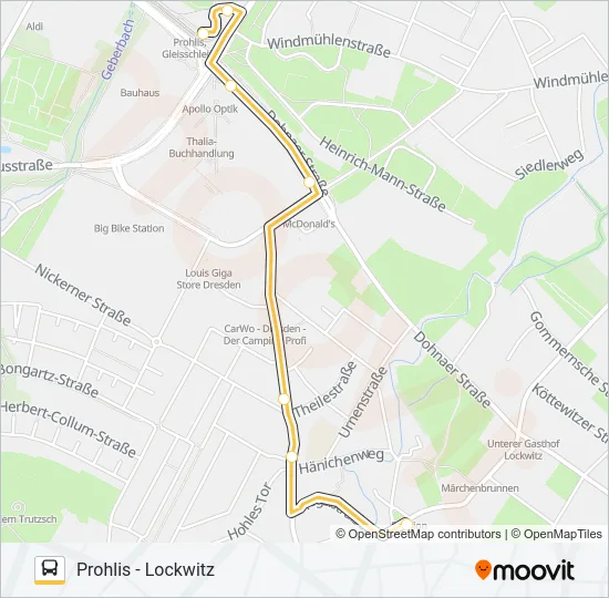66 (ALITA) Bus Line Map