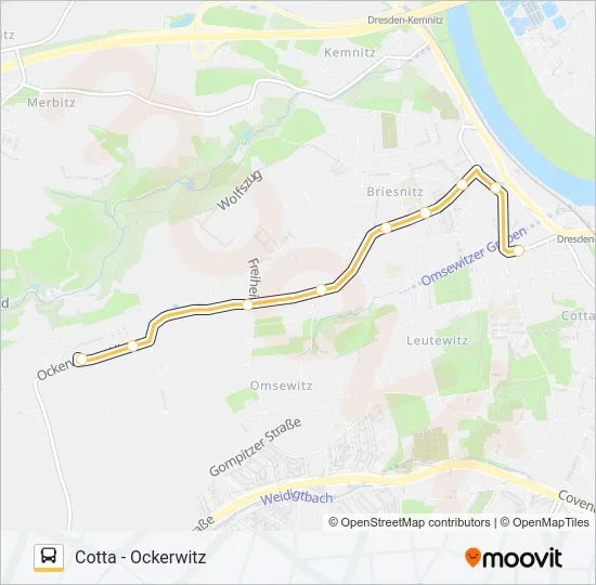 92 (ALITA) Bus Line Map