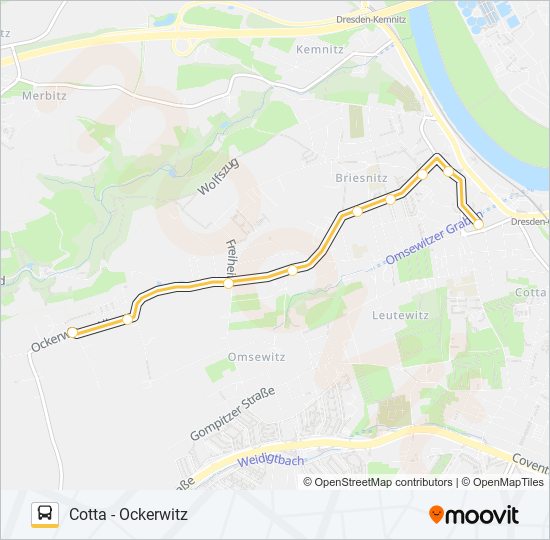 92 (ALITA) bus Line Map