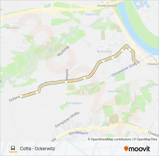 92 (ALITA) Bus Line Map