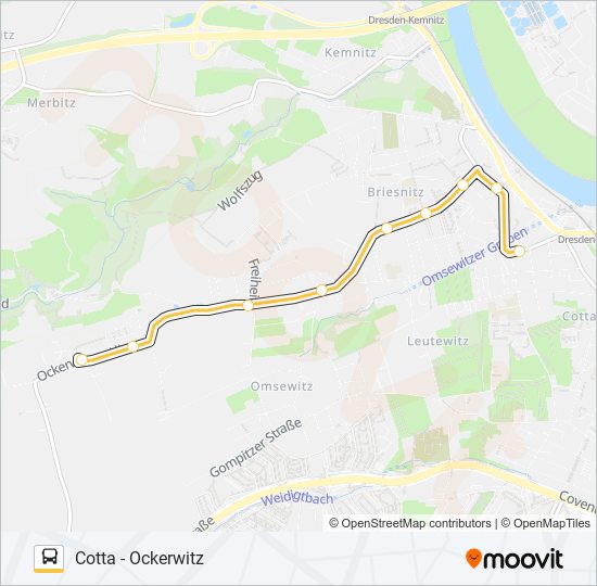 92 (ALITA) bus Line Map