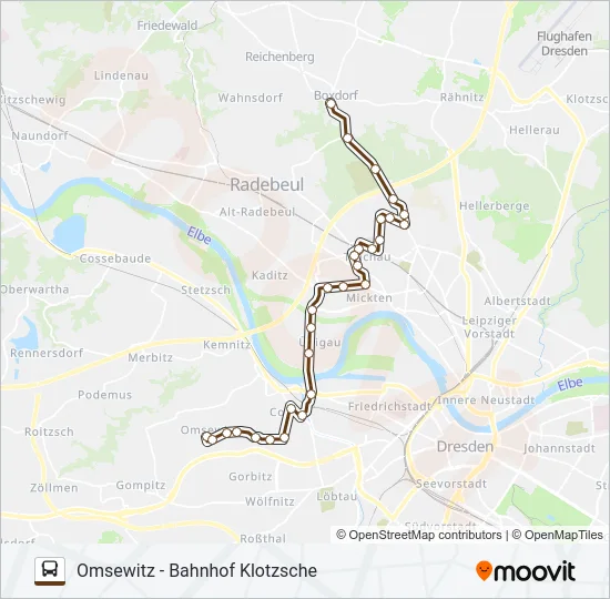 80 Bus Line Map