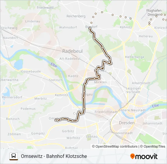 80 Bus Line Map