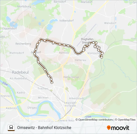 80 Bus Line Map