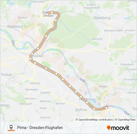 S2 Train Line Map