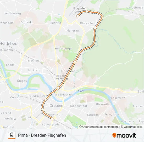 S2 Train Line Map