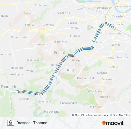 S3 Train Line Map