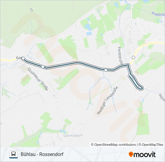 229 bus Line Map