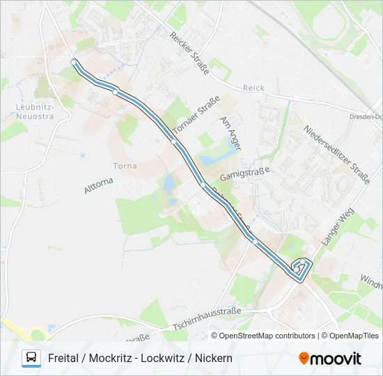 66 Bus Line Map