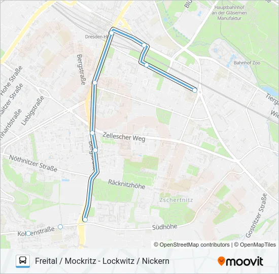 66 Bus Line Map