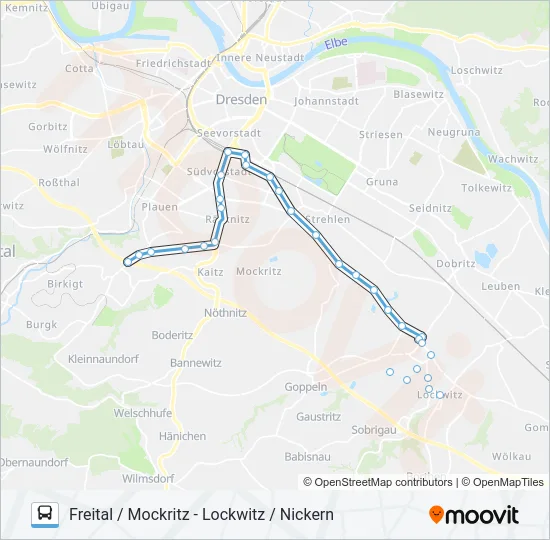 66 Bus Line Map