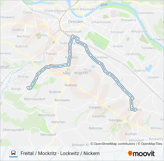 66 Bus Line Map