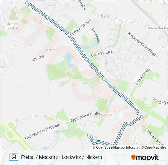 66 Bus Line Map