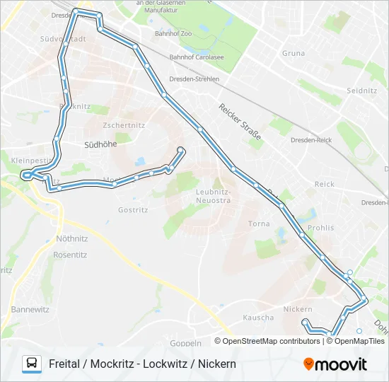 66 Bus Line Map