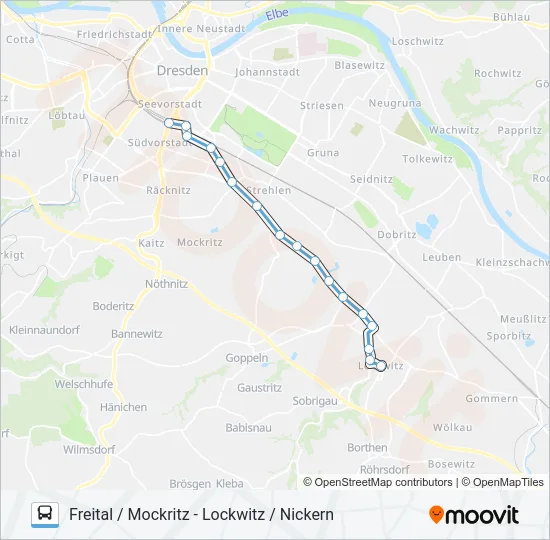 66 Bus Line Map