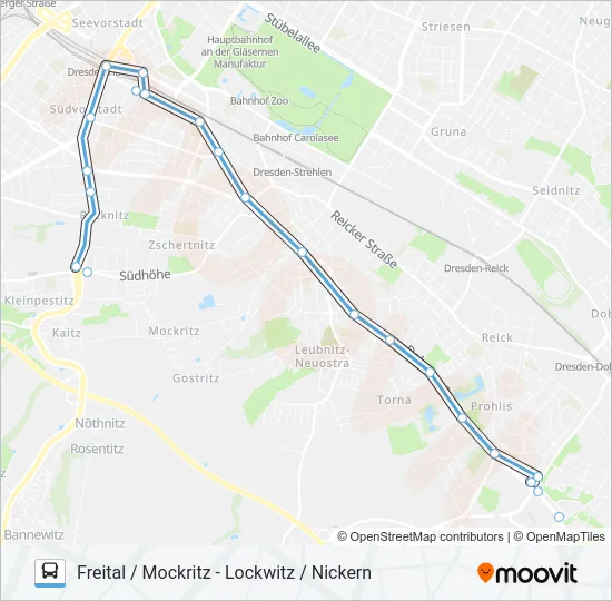 66 Bus Line Map