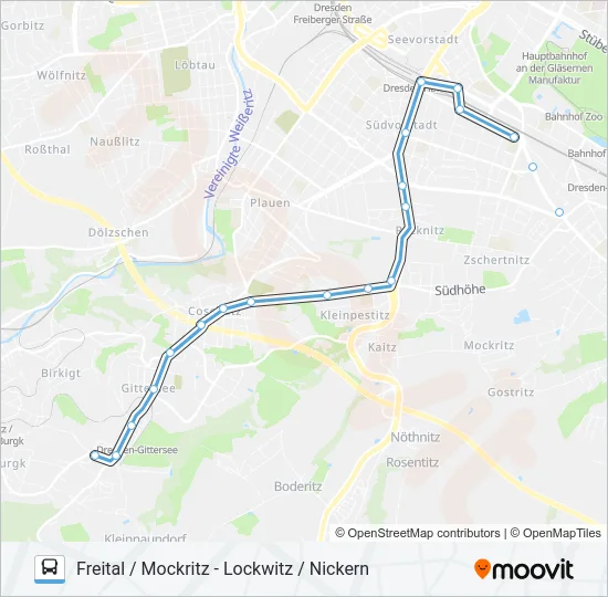 66 Bus Line Map