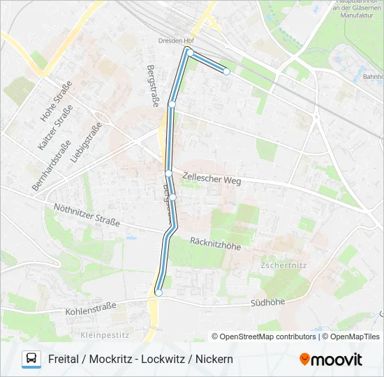 66 Bus Line Map