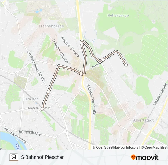 76 Bus Line Map