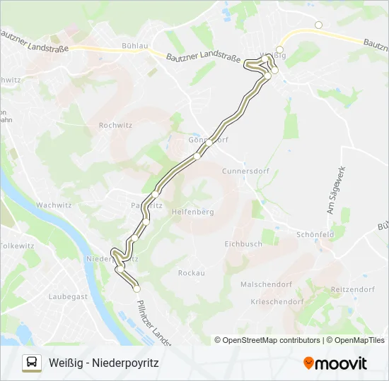 98A Bus Line Map