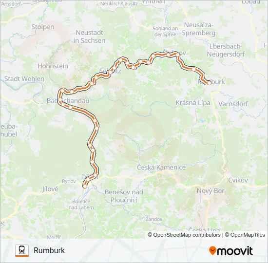 U28 Train Line Map