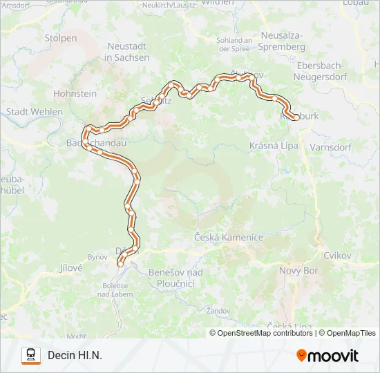 U28 Train Line Map