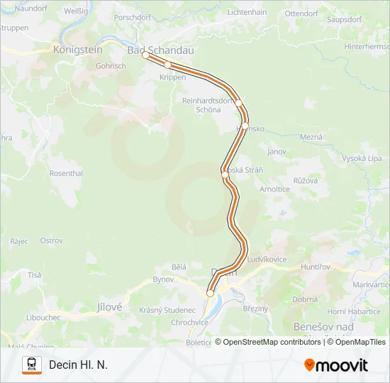 U28 Train Line Map