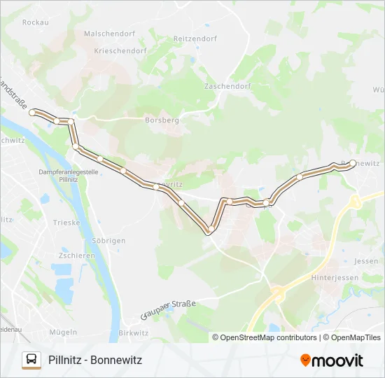 83 Bus Line Map