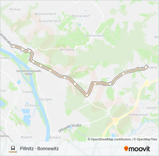 83 Bus Line Map