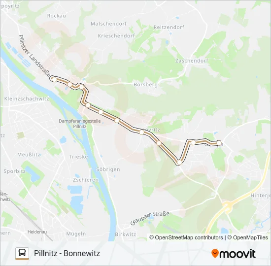 83 Bus Line Map