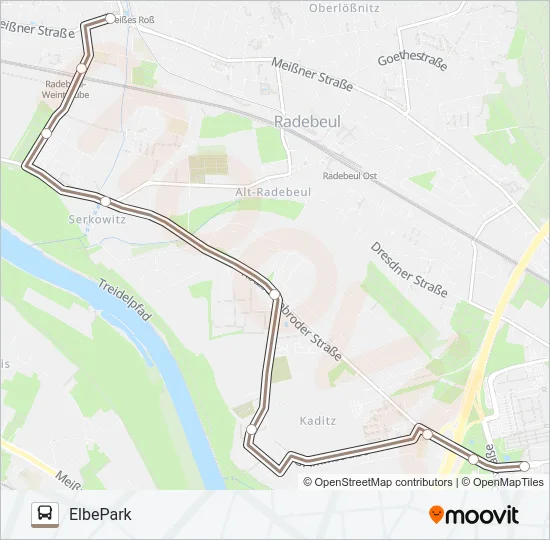 72 Bus Line Map