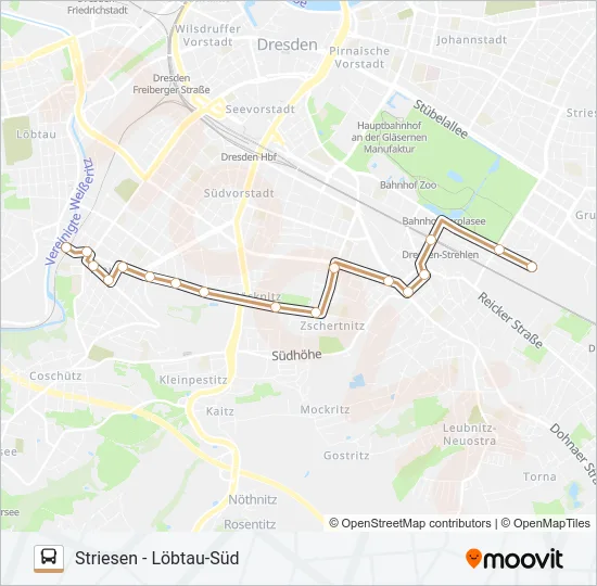 85 Bus Line Map