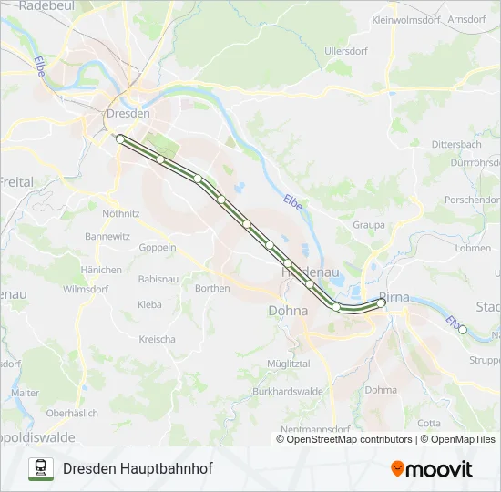 S1 Train Line Map