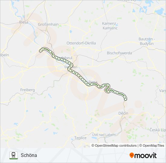 S1 train Line Map