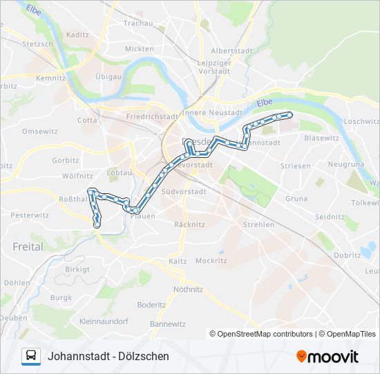 62 bus Line Map