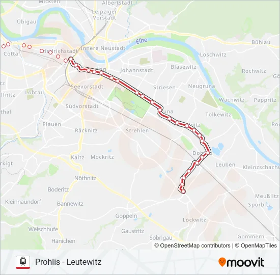 1 Light Rail Line Map