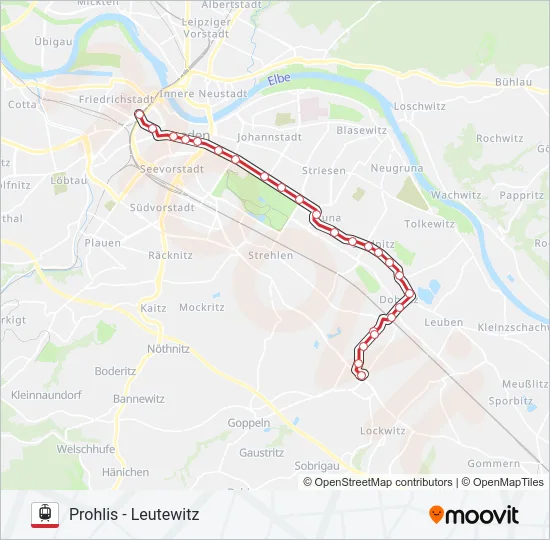 1 Light Rail Line Map