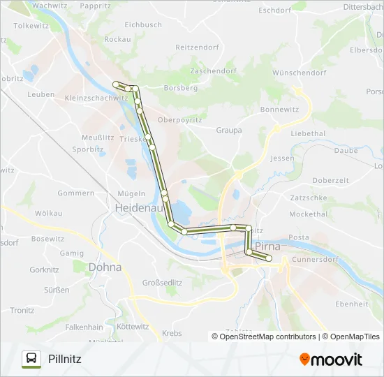P Bus Line Map