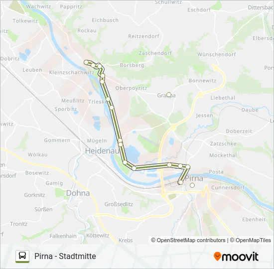 P Bus Line Map