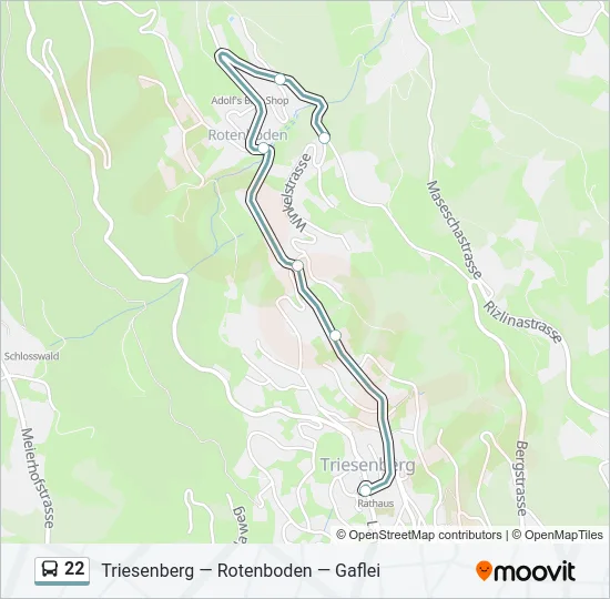 22 Bus Line Map
