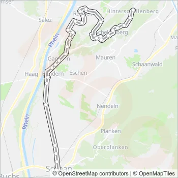 N4 Bus Line Map