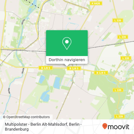 Multipolster - Berlin Alt-Mahlsdorf, Alt-Mahlsdorf 24 Karte