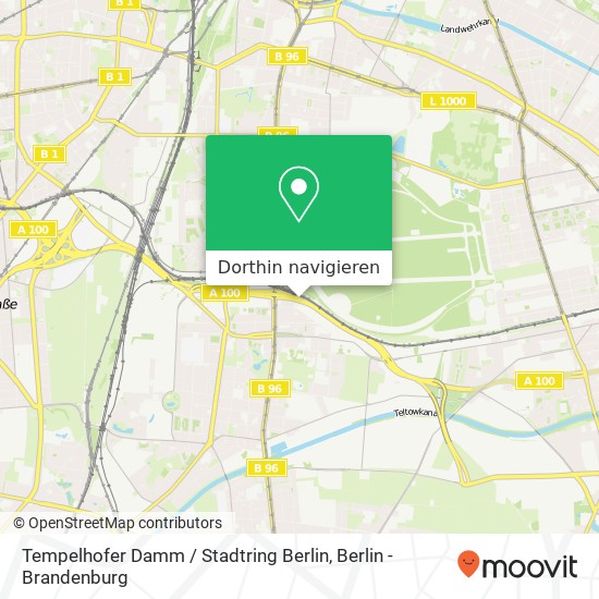 Tempelhofer Damm / Stadtring Berlin, Tempelhof, 12099 Berlin Karte