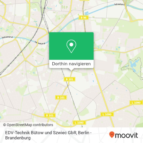 EDV-Technik Bütow und Szwiec GbR, Großbeerenstraße 132 Karte